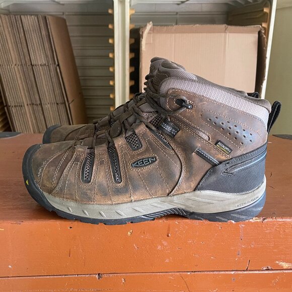 KEEN Utility Men\'s Size 12 EE Flint II Waterproof Steel Toe Work Boots 1023237 main image 8